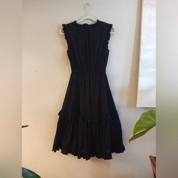 Kate Spade Broome Street Swiss Polka Dot Coquette Girl Tiered Ruffled Dress - Picture 6 of 7